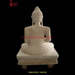 White Stone Buddha Sculpture