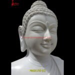 White Marble Buddha Idol For Home