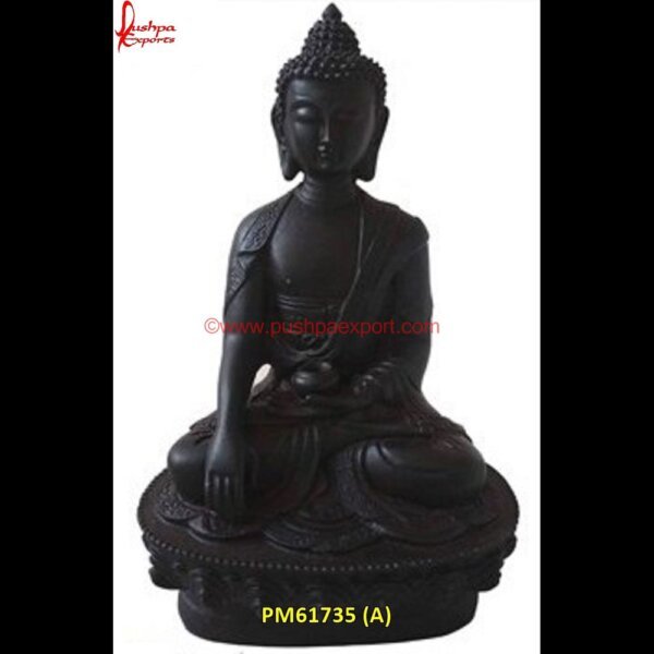 Sitting Black Buddha Statue PM61735 (A) buddha white marble statue,marble buddha statue,stone buddha.jpg