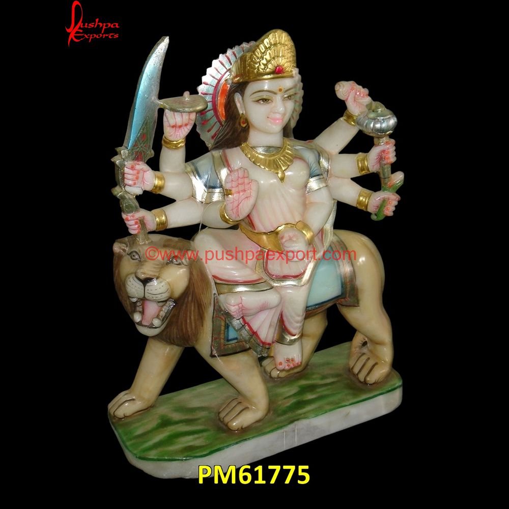 Marble Ambe Maa PM61775 Stone Durga Murti, White Marble Durga Murti, Marble Durga Mata Statue, Mata Rani Marble Murti, Marble Statue Of Maa Durga.jpg Marble Ambe Maa PM61775 Stone Durga Murti, White Marble Durga Murti, Marble Durga Mata Statue, Mata Rani Marble Murti, Marble Statue Of Maa Durga.jpg