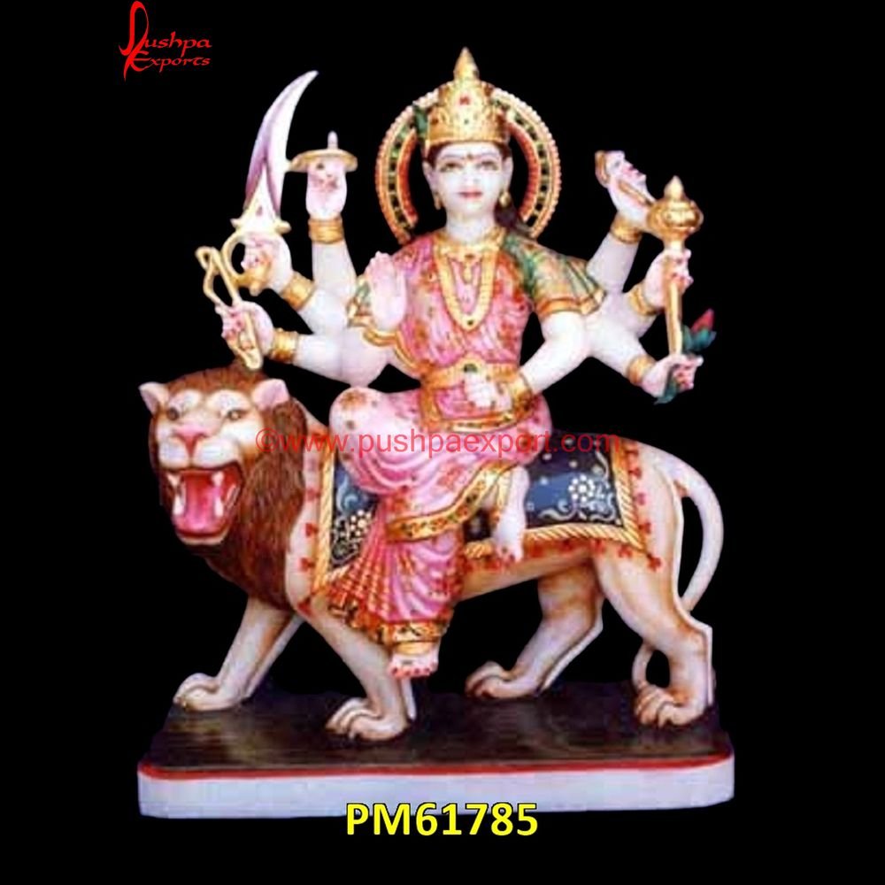 Maa Durga Stone Statue PM61785 Marble Durga Mata Statue, Mata Rani Marble Murti, Marble Statue Of Maa Durga, Durga Maa Stone Murti, Marble Goddess Durga Statue.jpg Maa Durga Stone Statue PM61785 Marble Durga Mata Statue, Mata Rani Marble Murti, Marble Statue Of Maa Durga, Durga Maa Stone Murti, Marble Goddess Durga Statue.jpg