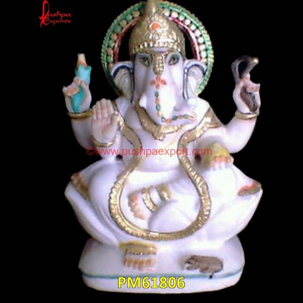 Ganesh Chowki Statue PM61806 ganapati marble murti,ganesh idol in black stone,ganesh idol white marble,ganesh ji marble statue.jpg