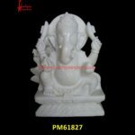 White Marble Ganpati Statue