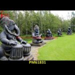 Large Ganesh Black Stone Statue