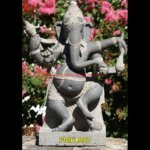 Ganesh Black Stone Statue For Garden