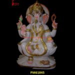 White Marble Ganesh Ji Statue