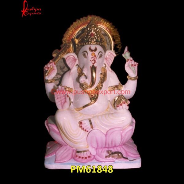 Chowki Ganesh Idol PM61848 sandstone ganesha statue,sangmarmar ganesh murti,small marble ganesh murti.jpg