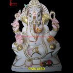 White Ganesh Ji Staute