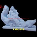 White Marble Carving Ganesha Statue