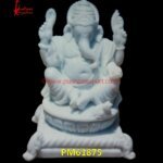 White Marble Ganesh Ji Idol