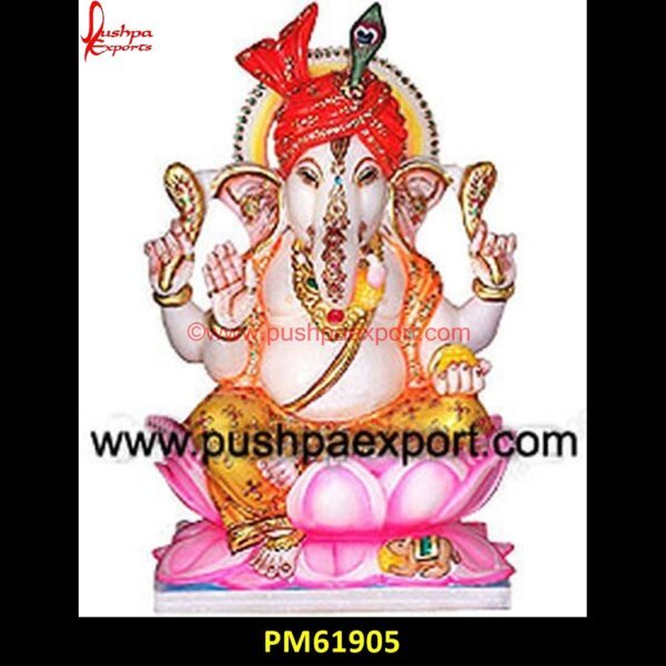 Ganesh Stone Murti PM61905 marble ganesh chowki,marble ganesh ji statue,marble ganesh murti,marble ganesh.jpg