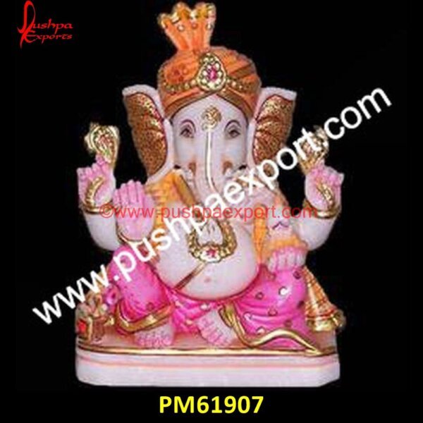 Ganesh Painted Stone Statue PM61907 marble ganesh murti,marble ganesh murti 1 feet,marble ganesh murti 2 feet,marble ganesh.jpg