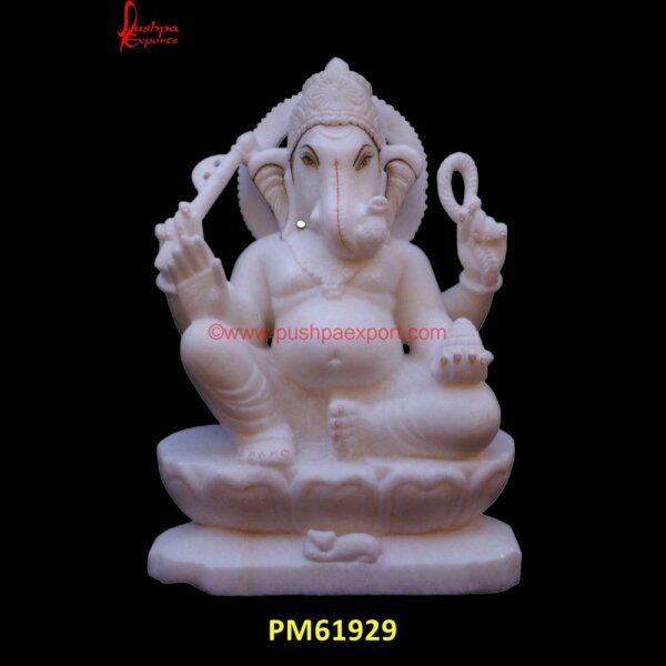 Marble Ganesha Statue PM61929 stone ganesha idol,stone ganesha paintings,stone ganpati,stone ganpati murti.jpg