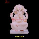 White Marble Ganpati Idol