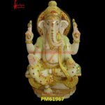 Painted Ganesh Ji Statue