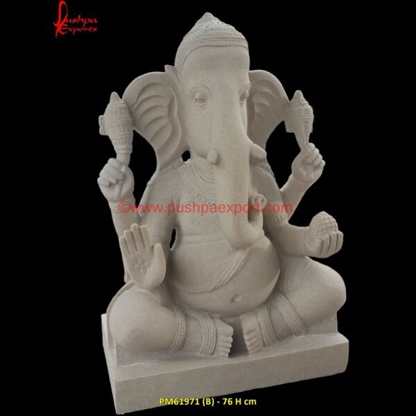 PM61971 (B) - lord ganesha stone statue,makrana marble ganesh statue,marble ganapati,marble ganesh chowki.jpg