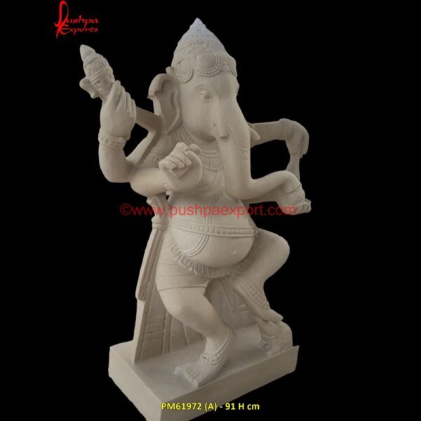 Ganesha Sandstone Statue PM61972 (A) -  marble ganesh ji statue,marble ganesh murti,marble ganesh murti 1 feet,marble ganesh murti 2 feet.jpg