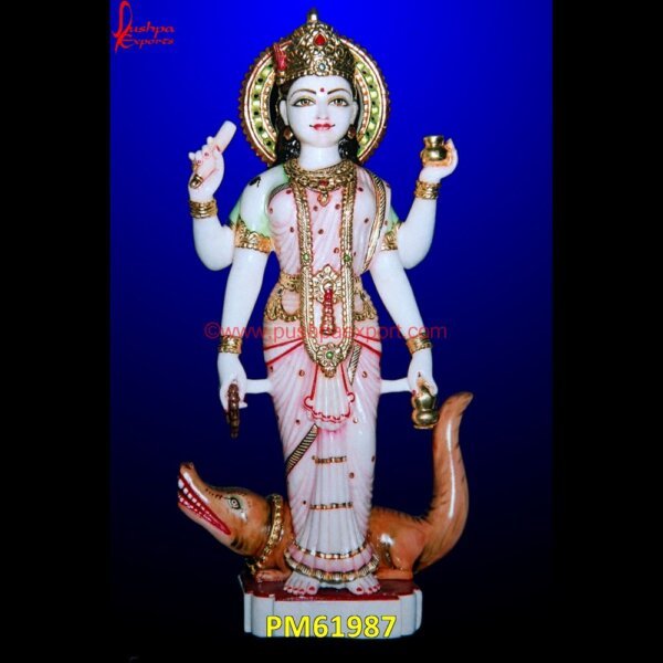 Marble Ganga Murti PM61987 Goddess Marble Statue, God Marble Murti, Marble Idol Of God, Marble God Murti, Marble God Murti, Marble God Statue, God Marble Murti, God Marble Murti.jpg