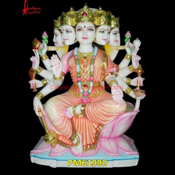 Marble Gayatri Statue PM61990 Goddess Marble Statue, God Marble Murti, Marble Idol Of God, Marble God Murti, Marble God Murti, Marble God Statue, God Marble Murti, God Marble Murti.jpg