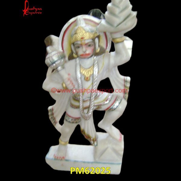 Hanuman Ji White Stone Statue PM62025 panchmukhi hanuman marble statue,ram laxman sita hanuman marble murti,red stone hanuman murti,stone hanuman statue.jpg