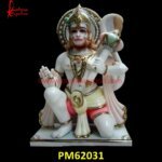 White Stone Hanuman Statue