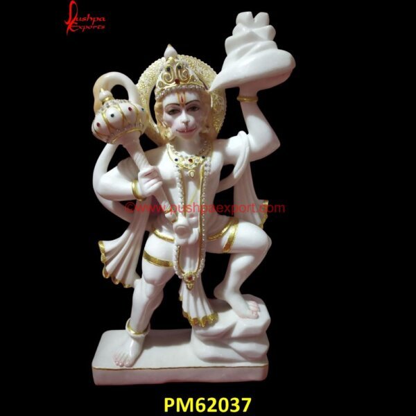 Marble Hanuman Statue PM62037 hanuman murti marble,hanuman stone idol,hanuman stone murti,hanuman stone sculpture.jpg