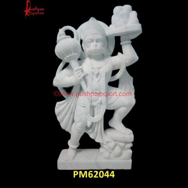 Carved Hanuman Marble Statue PM62044 marble hanuman ji idol,marble hanuman murti,marble hanuman statue,marble hanuman.jpg