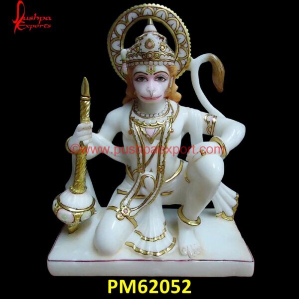 Lord Hanuman Marble Statue PM62052 ram laxman sita hanuman marble murti,red stone hanuman murti,stone hanuman statue.jpg