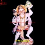 Ancient White Stone Hanuman Murti