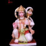 Hanuman Statue In White Marble