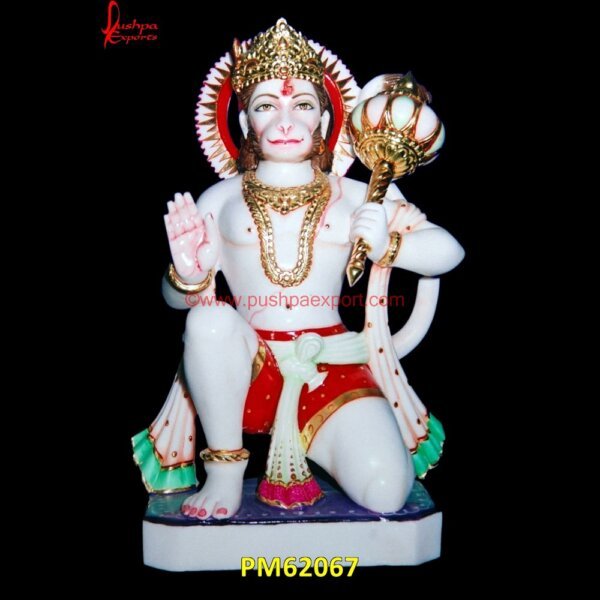 Hanuman Statue For Mandir PM62067 hanumanji marble murti,lord hanuman marble statue,marble hanuman,marble hanuman ji idol.jpg