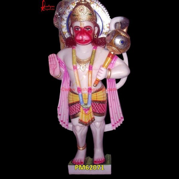 Hanuman Murti For Mandir PM62071 marble hanuman murti,marble hanuman statue,marble hanuman statue manufacturers,marble.jpg