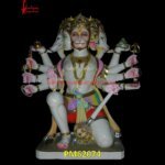 White Marble Panchmukhi Hanuman Ji Statue