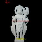 White Handcrafted Hanuman Statue