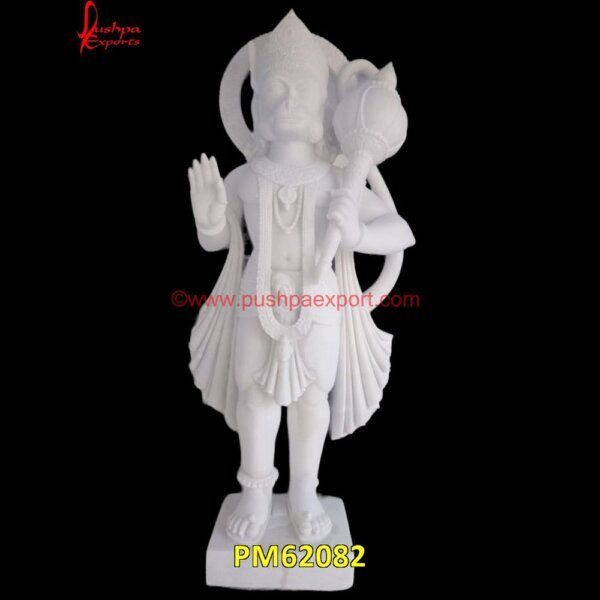 White Carving Hanuman Statue PM62082 hanuman murti marble,hanuman stone idol,hanuman stone murti,hanuman stone sculpture.jpg