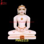 White Stone Mahaveer Statue