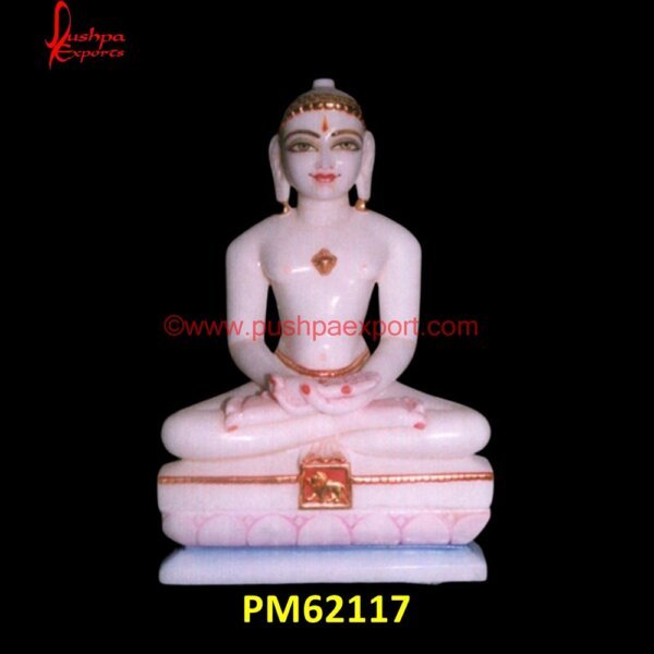 Mahaveer Swami Marble Statue PM62117 Marble Jain Mahaveer Statue, Marble Jain Statue, Marble Parshwanath Statue, Parshwanath Murti.jpg