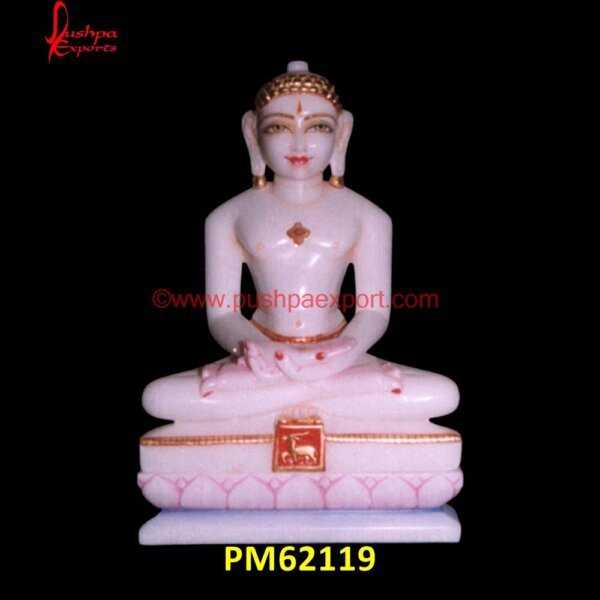 Mahaveer Swami White Marble Statue PM62119  Marble Parshwanath Statue, Parshwanath Murti, Parshwanath Statue.jpg