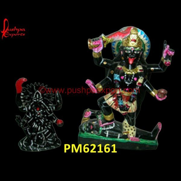 Maa Kali Idol Of Black Marble PM62161 black kali murti,kali amman stone statue,kali marble statue,kali mata idol,kali mata marble murti.jpg