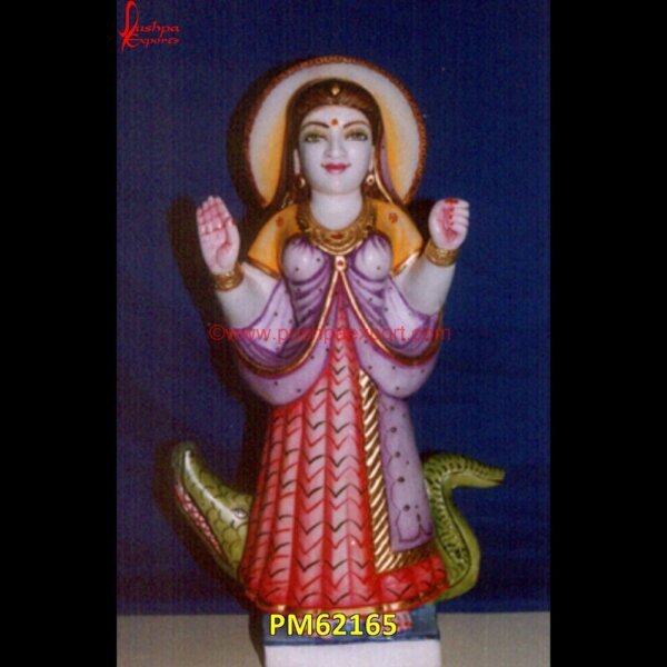 White Marble Khodiyar Mata Statue PM62165 Goddess Marble Statue, God Marble Murti, Marble Idol Of God, Marble God Murti, Marble God Murti, Marble God Statue, God Marble Murti, God Marble Murti.jpg