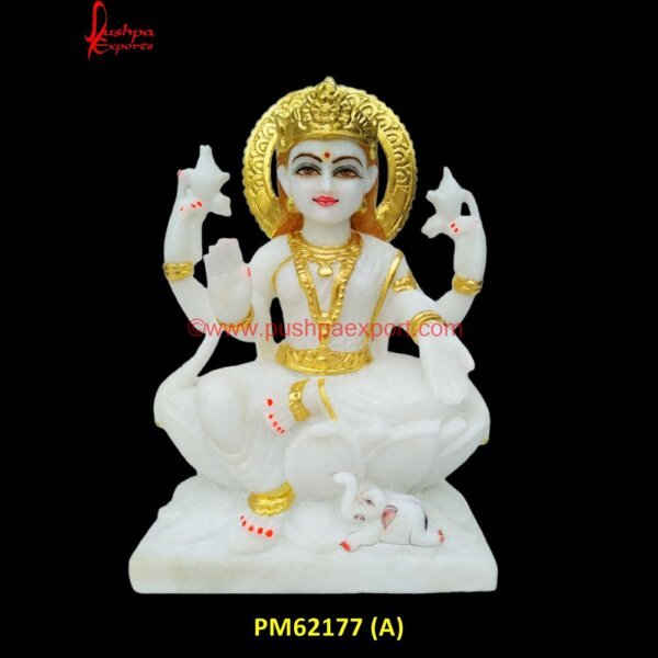 White Marble Laxmi Devi Statue PM62177 (A) marble lakshmi statue,marble laxmi,marble laxmi murti,marble laxmi statue,goddess lakshmi marble statue,lakshmi devi.jpg