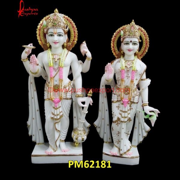 Lakshmi Narayan Marble Idol PM62181 laxmi narayan marble idol,laxmi narayan marble murti,laxmi narayan marble statue,laxmi narayan moorti.jpg