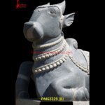 Baislana Stone Marble Nandi Statue