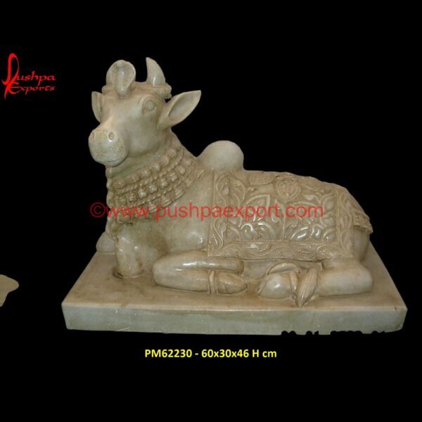 White Marble Antique Nandi Idol PM62230 - 60x30x46 H cm Goddess Marble Statue, God Marble Murti, Marble Idol Of God, Marble God Murti, Marble God Murti, Marble God Statue, God Marble Murti, God Marble Murti, Stone God Murti.jpg