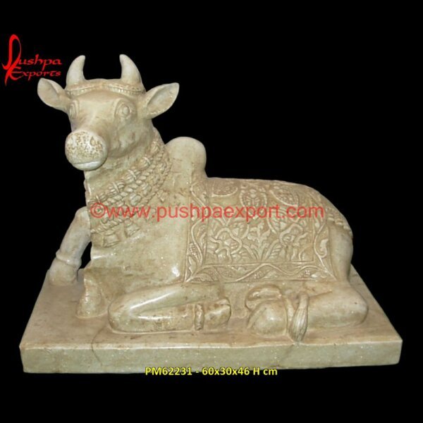 Marble Antique Nandi Statue PM62231 - 60x30x46 H cm Goddess Marble Statue, God Marble Murti, Marble Idol Of God, Marble God Murti, Marble God Murti, Marble God Statue, God Marble Murti, God Marble Murti, Stone God Murti.jpg