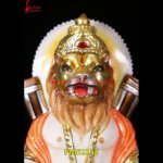 Marble Narsimha Statue