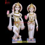 White Marble Radha Krishna Murti