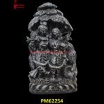 Black Stone Radha Krishna Statue