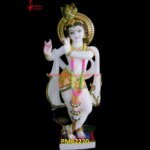 Natural White Marble Krishna Statue