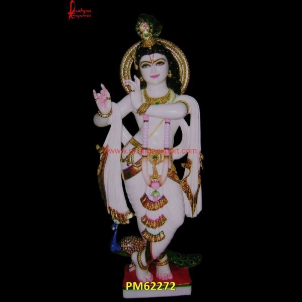 Marble Krishna Murti PM62272 makrana marble radha krishna murti,marble god krishna statue,marble krishna murti.jpg